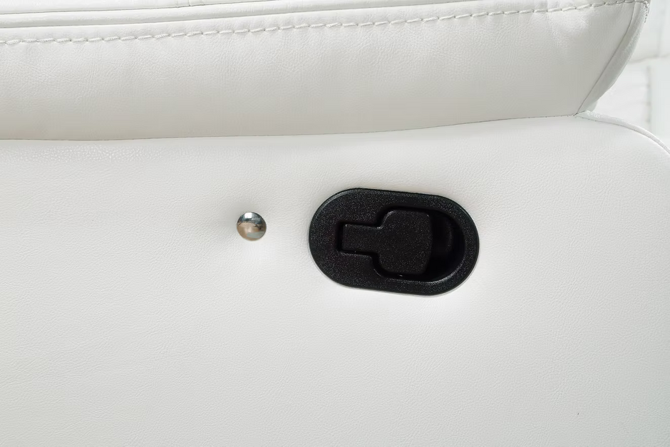 S2021 Lucky Charm White Recliner Sectional