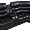 S8787 Sonic Black Recliner Sectional