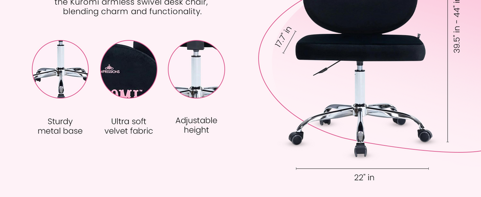 Kuromi Swivel Vanity Chair