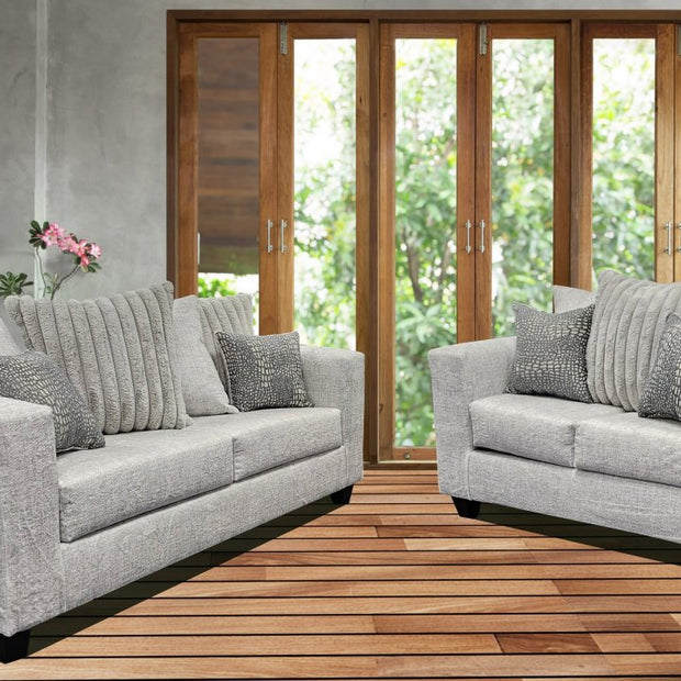 600 Stone Grey Sofa & Loveseat