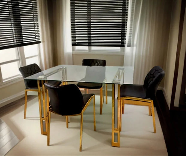 Molly Black & Gold Dining Set