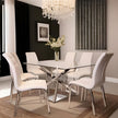 DT7003-RWH Brilliance White Dining Set