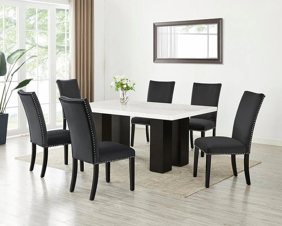 Finland Real Marble Dining Set