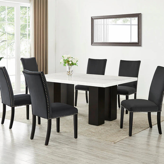Finland Real Marble Dining Set