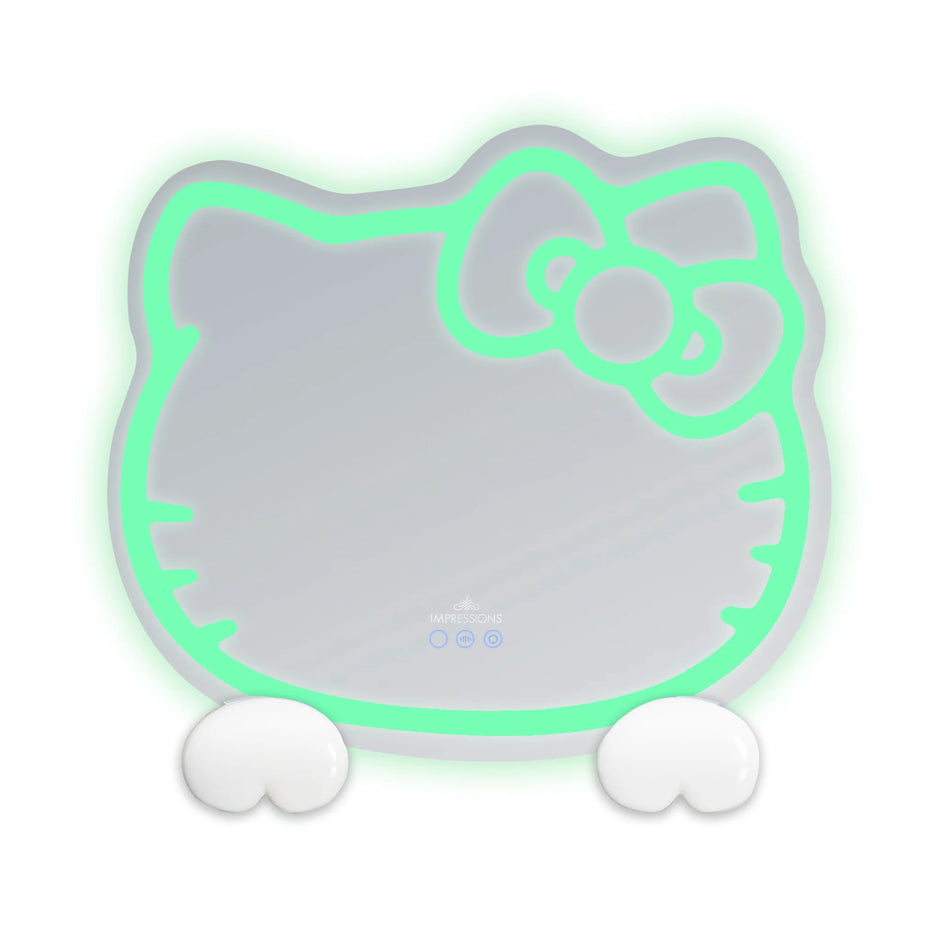 Hello Kitty RGB Wall Mirror 2.0 W/ Bluetooth Speakers and Specialty Base
