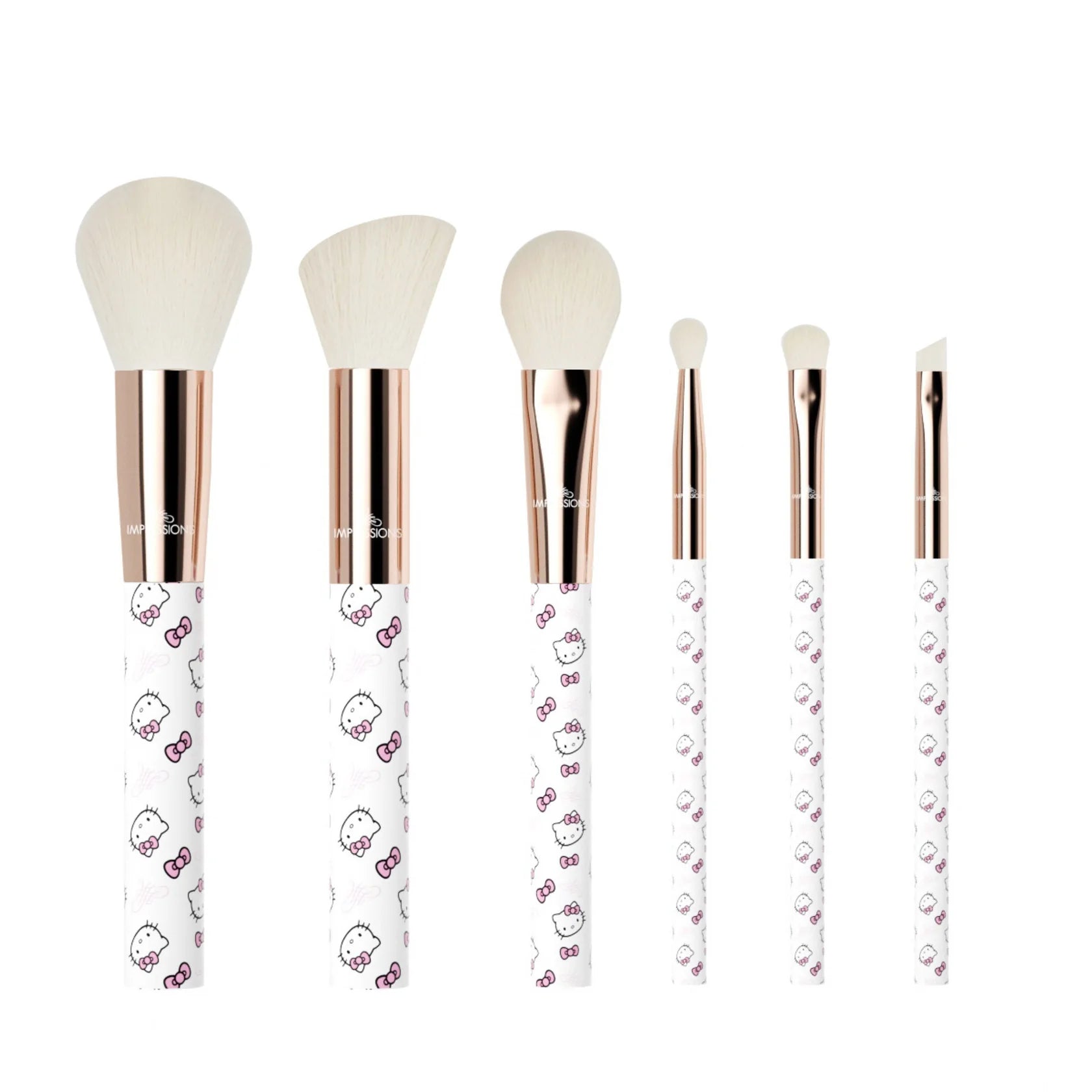 Hello Kitty White "Supercute Signature" 6-PC BRUSH SET