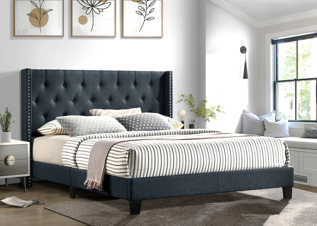 HH760 Platform Charcoal Grey Bed