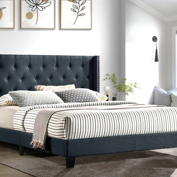 HH760 Platform Charcoal Grey Bed
