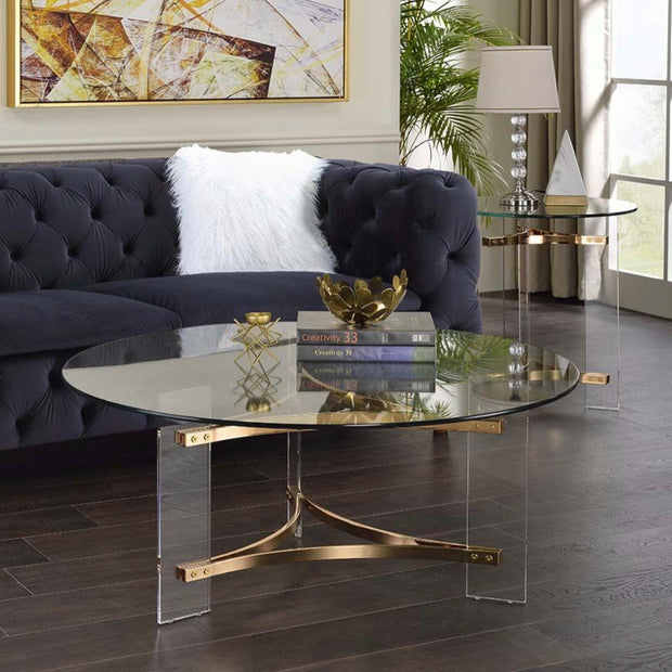 LV01083 Sosi  Gold Coffee Table SET