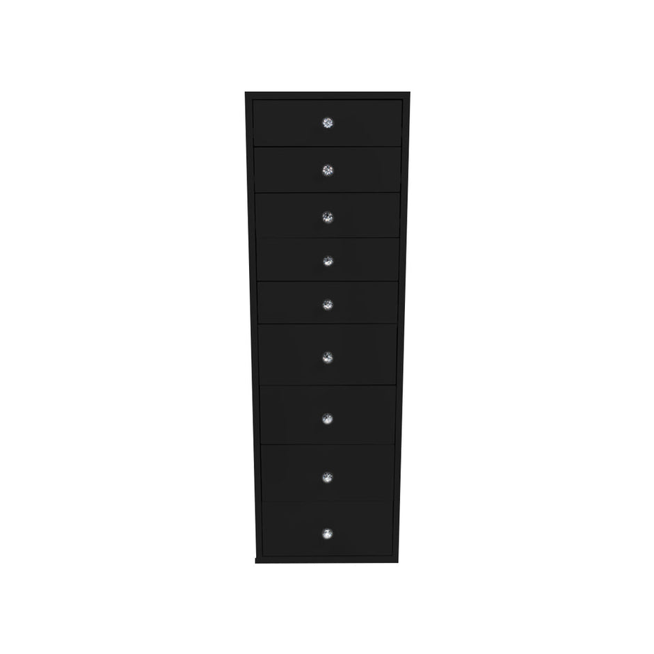SlayStation Black 9 Drawer Makeup Vanity Storage Unit