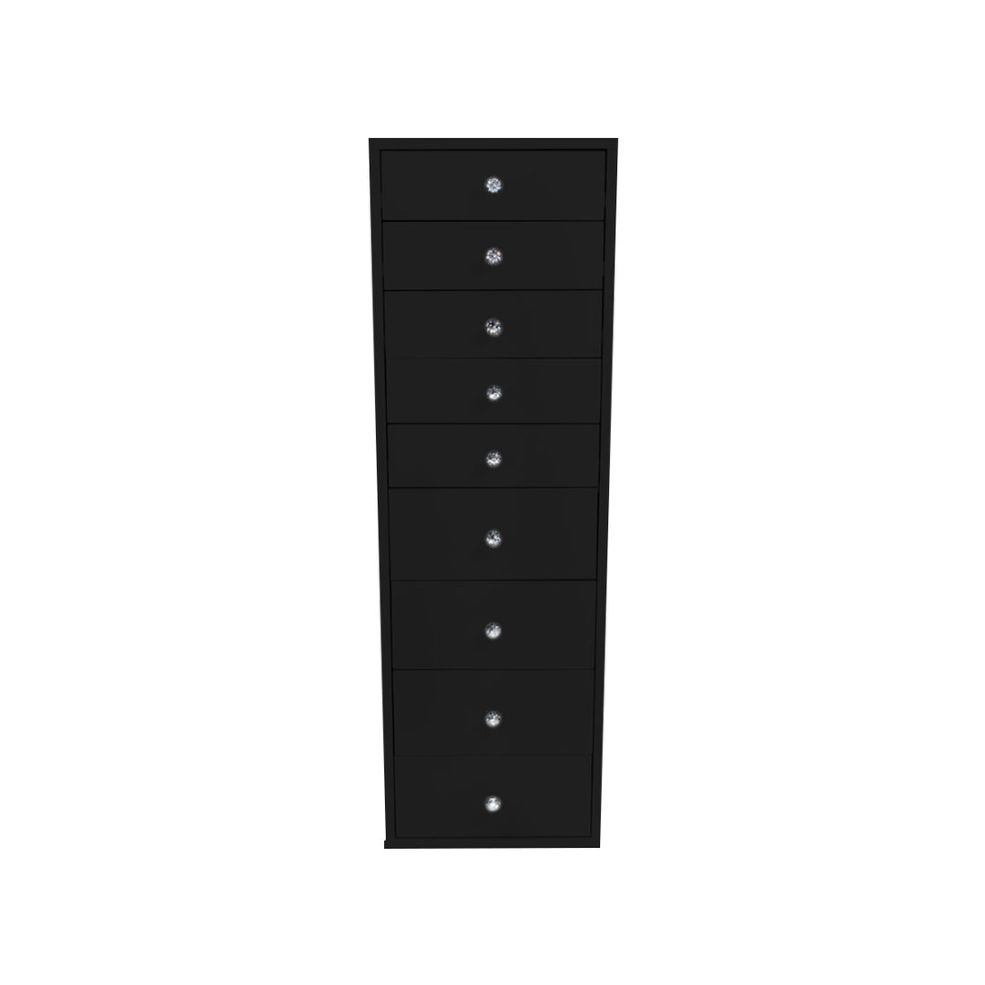 SlayStation Black 9 Drawer Makeup Vanity Storage Unit