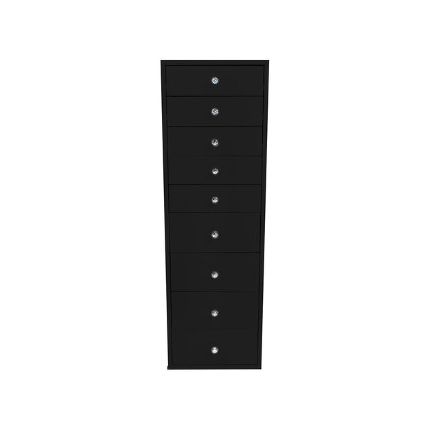 SlayStation Black 9 Drawer Makeup Vanity Storage Unit