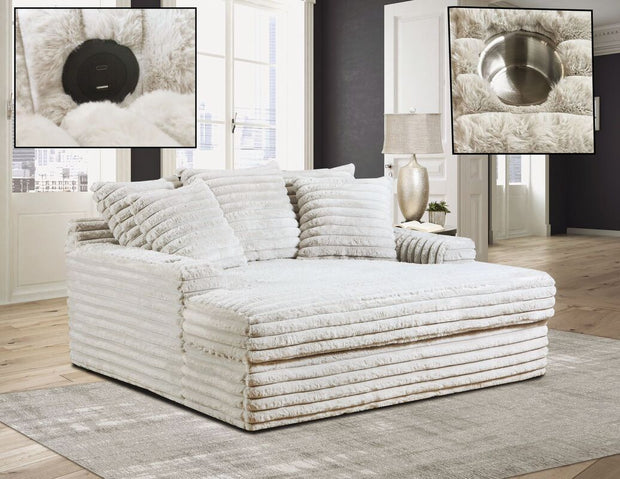 4600 Chaise Lounge Beige Sofa