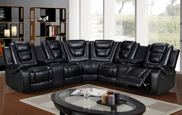 Jordan2021 Seccional Reclinable Negro