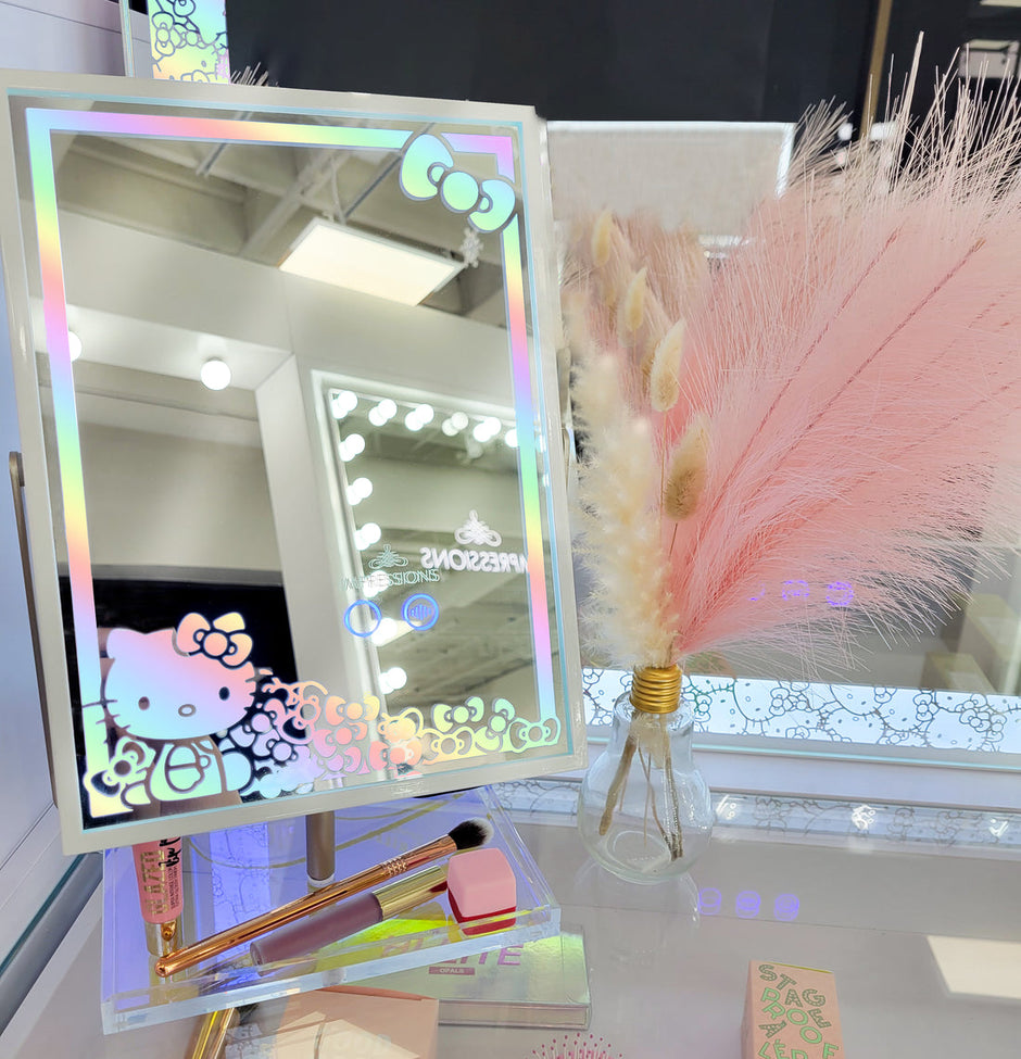 Hello Kitty RGB Makeup Mirror with Catchall Tray