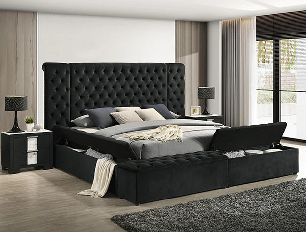 5203BK LILIANA BLACK BED