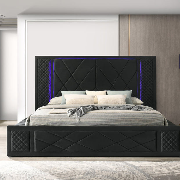 Lorenzo Black Platform Bed