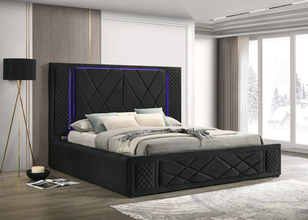 Lorenzo Black Platform Bed