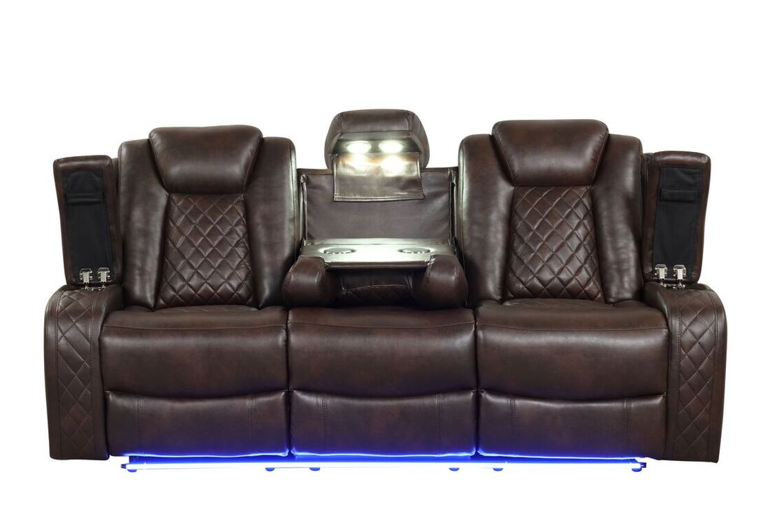 Conjunto Reclinable Luz Marrón