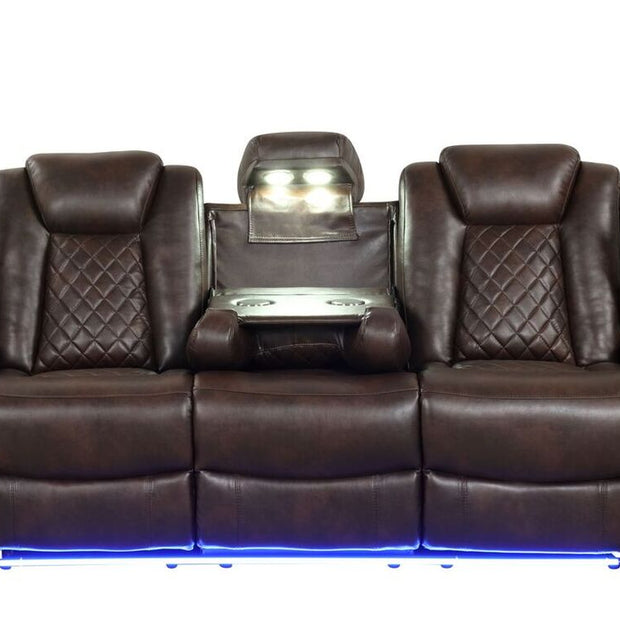 Conjunto Reclinable Luz Marrón
