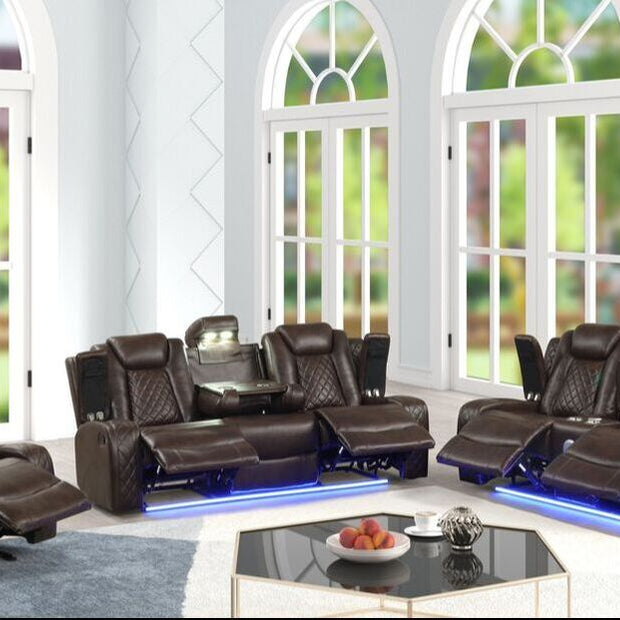 Luz Brown Reclining Set