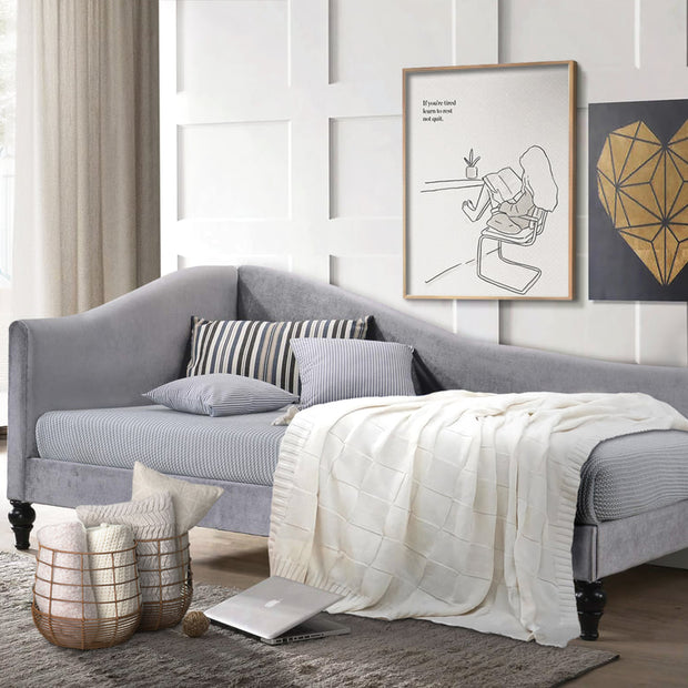 Mary Silver Grey Daybed