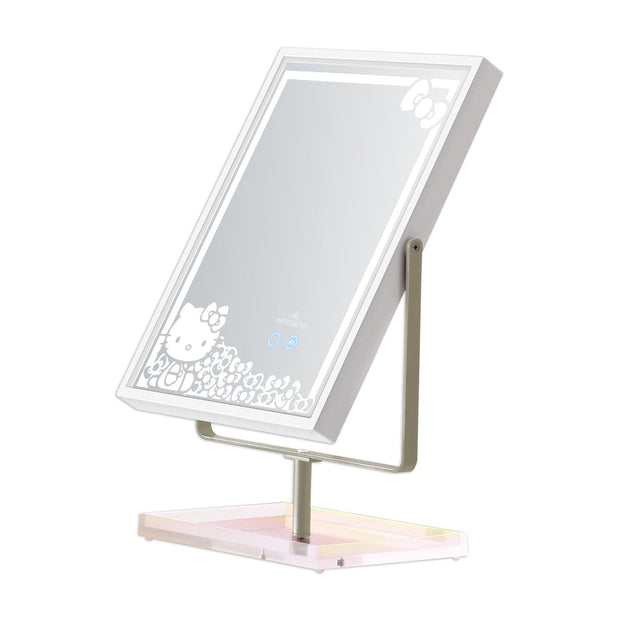 Espejo de maquillaje RGB de Hello Kitty con bandeja para todo