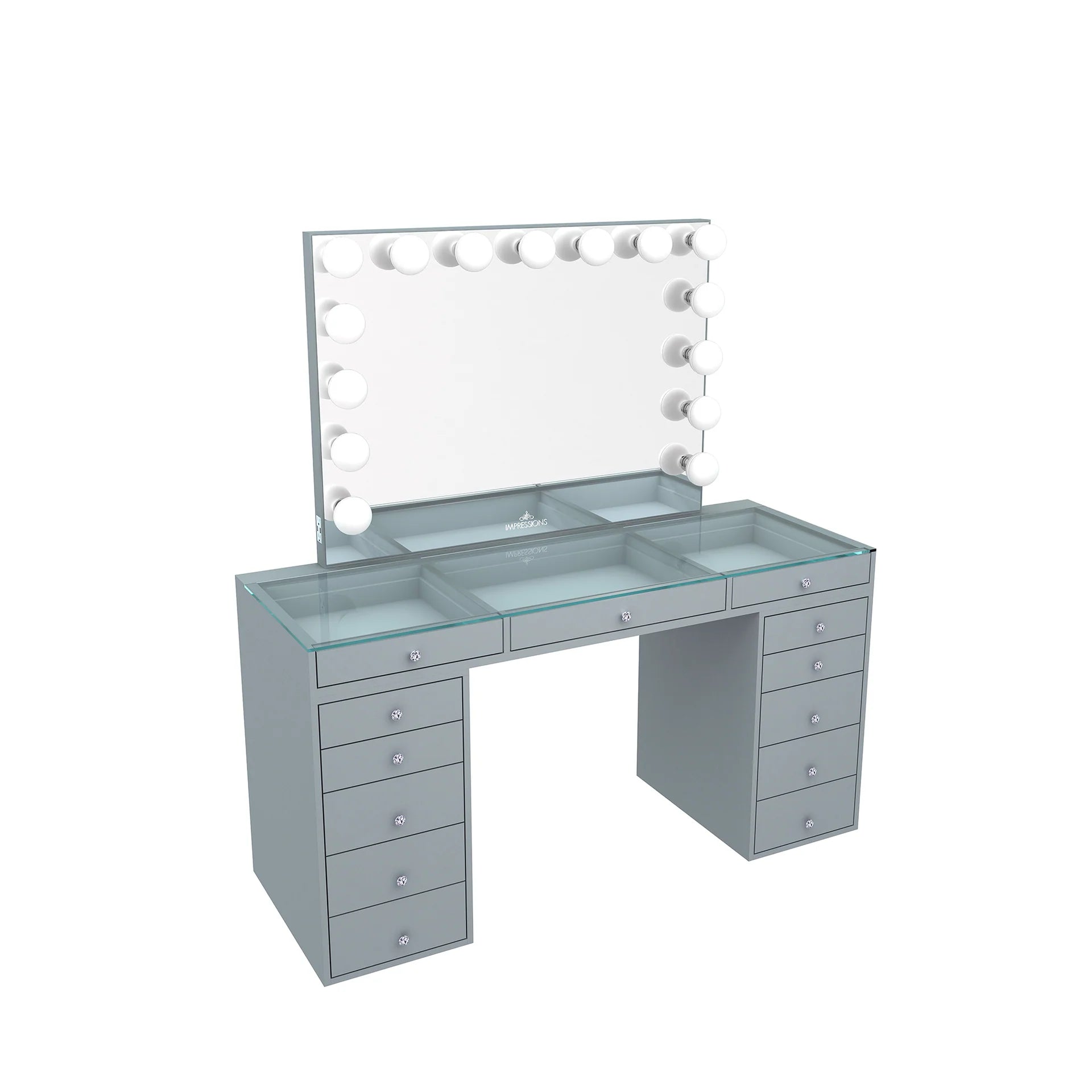 SlayStation Pro 2.0 Tabletop + Vanity Mirror + 5 Drawer Units Bundle