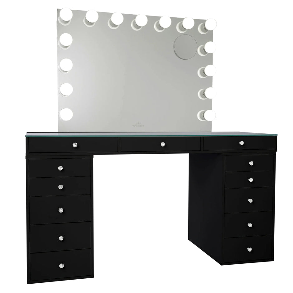 SlayStation Pro 2.0 Tabletop + Vanity Mirror + 5 Drawer Units Bundle