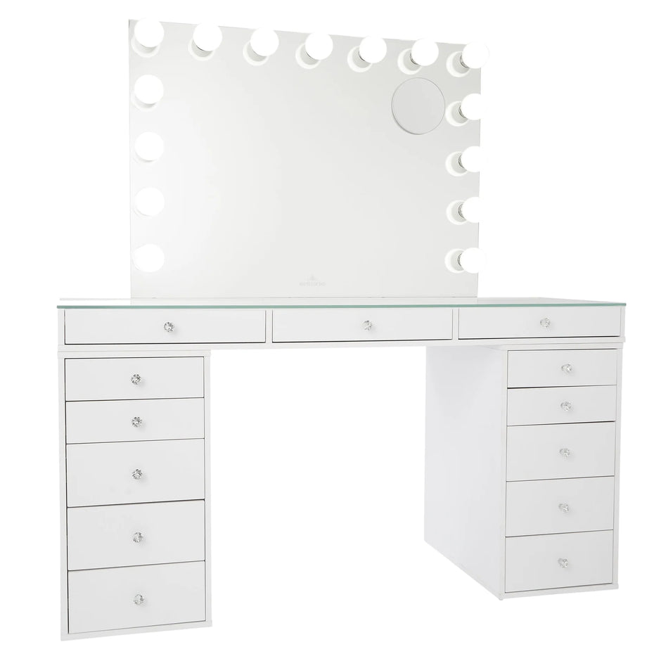 SlayStation Pro 2.0 Tabletop + Vanity Mirror + 5 Drawer Units Bundle