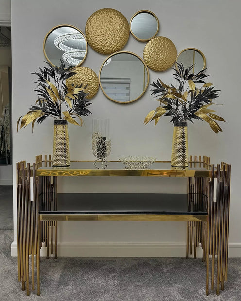Wall Decorative Mirror Set Creative Round Mirror Wall Hanging Decoration