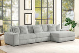 Seccional Sunday Beige de 3 piezas