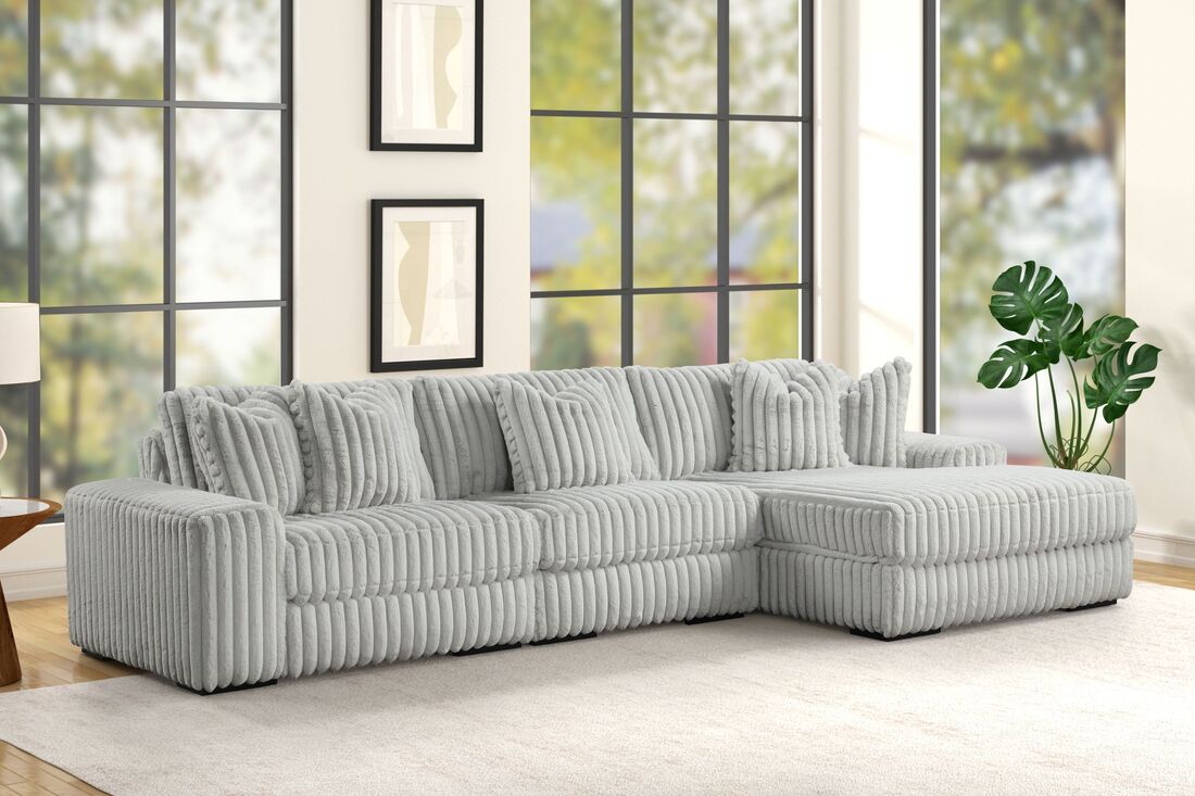 Seccional Sunday Beige de 3 piezas
