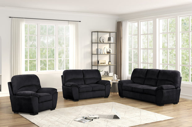 Tiffany10 Black Living Room Set