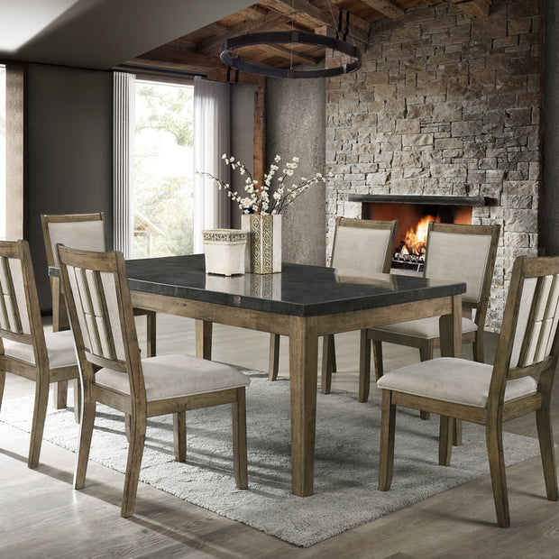 Melstone Genuine Marble Dining Set