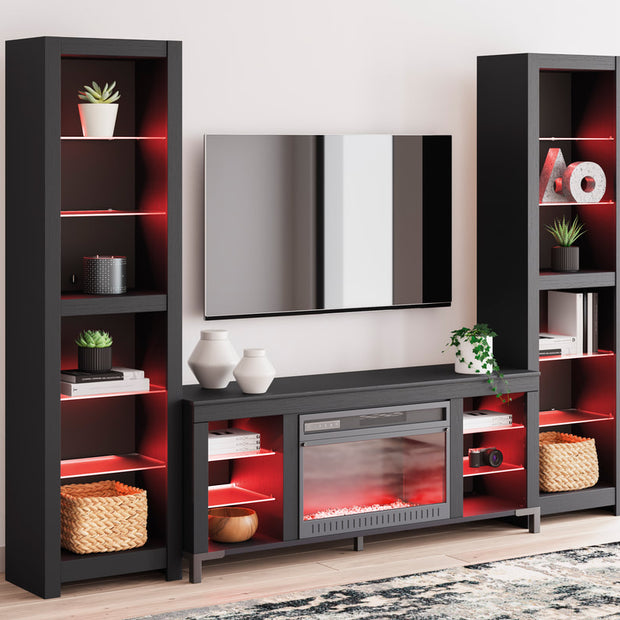 W2721 - TV Stand 59" L w/Fireplace (LED Lights)