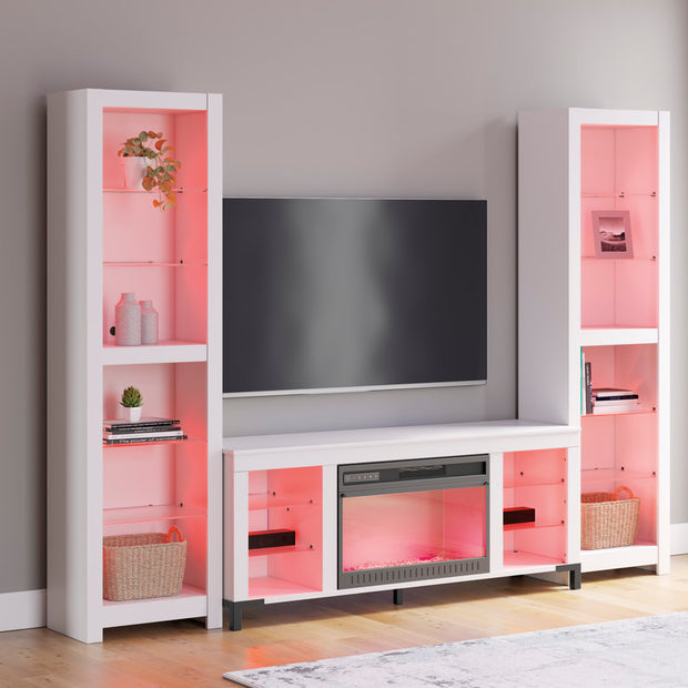 W2722 - TV Stand 59" L w/Fireplace (LED Lights)