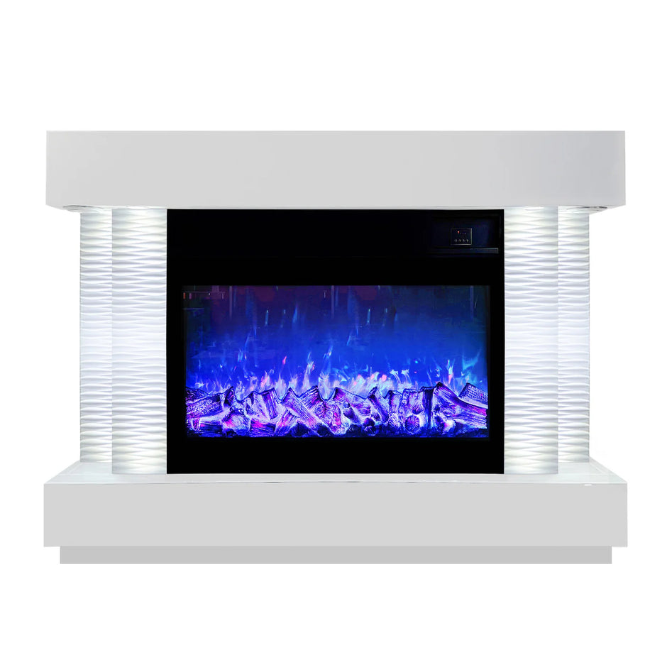 Fully Assembled 47" Newest Fireplace with Heating Function