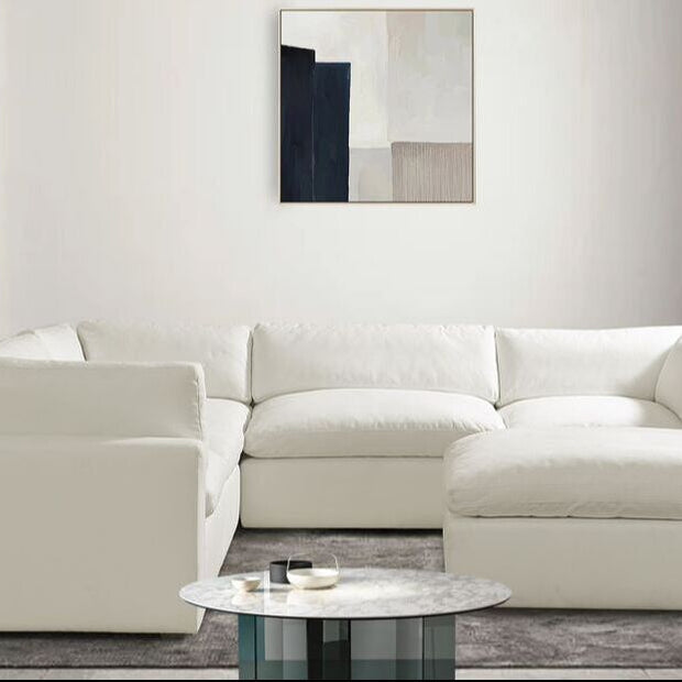 XL Cloud Sectional + Ottoman