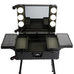 SlayCase XL Vanity Travel Train Case in Black Studded