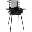 SlayCase XL Vanity Travel Train Case in Black Studded