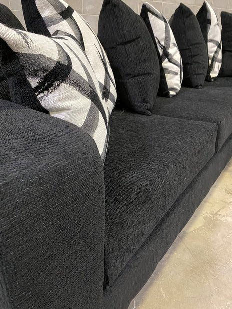 110 Black Sectional