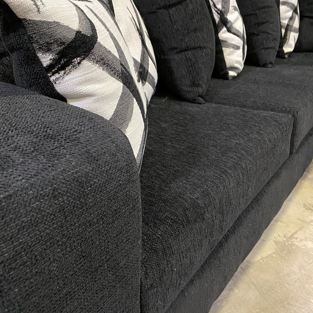 110 Black Sectional