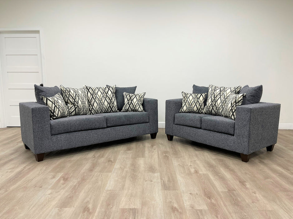 110 Steel Sofa & Loveseat