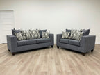 110 Steel Sofa & Loveseat