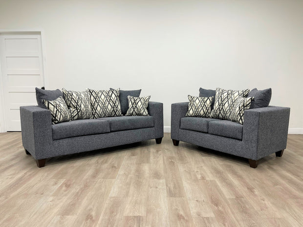 110 Steel Sofa & Loveseat
