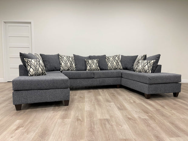 111 Steel Grey Sectional