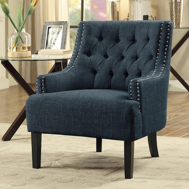 Silla decorativa azul 1194IN
