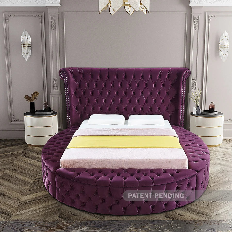Luxus Purble Velvet Bed