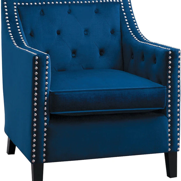 Silla decorativa azul 1297NV